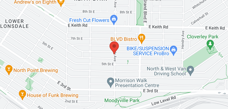 map of 603 E 6TH STREET
